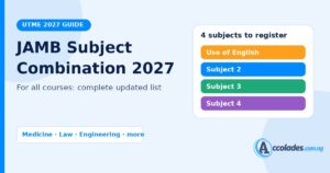JAMB Subject Combination 2027 for All Courses (Complete Updated List)